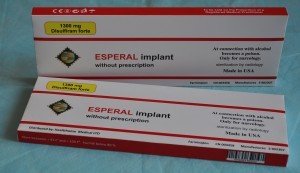 Esperal-implant for alcoholism