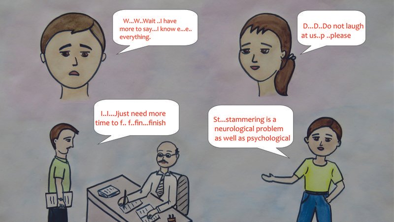 Stammering is a disorder