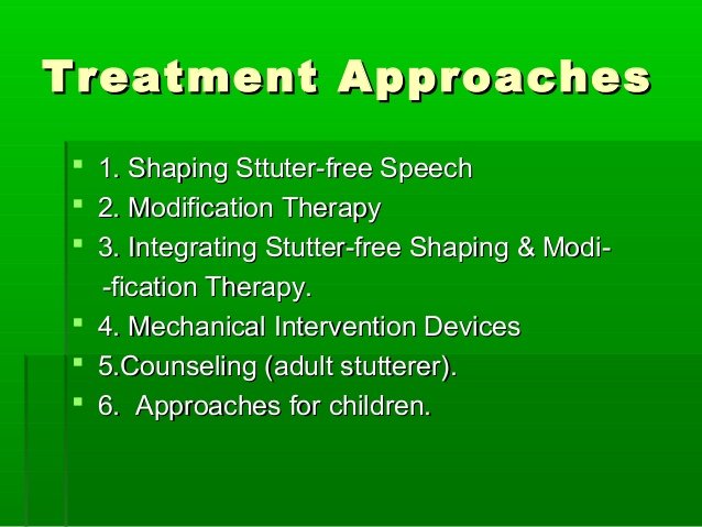 Stuttering treatment