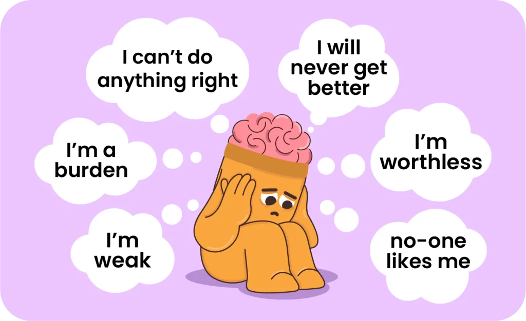 Negative thoughts examples