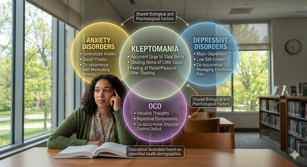Kleptomania and overlapping mental health conditions