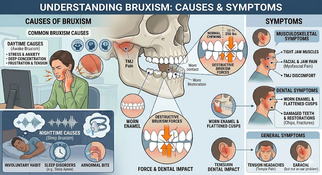 Bruxism Causes and Symptoms