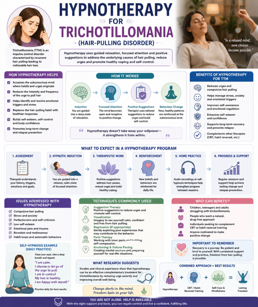 Hypnotheapy for trichotillomania