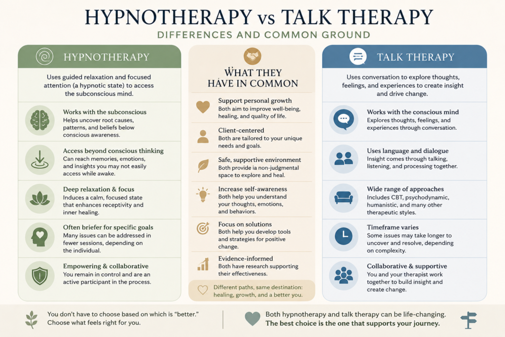 Hypnotheapy vs Talk Therapy