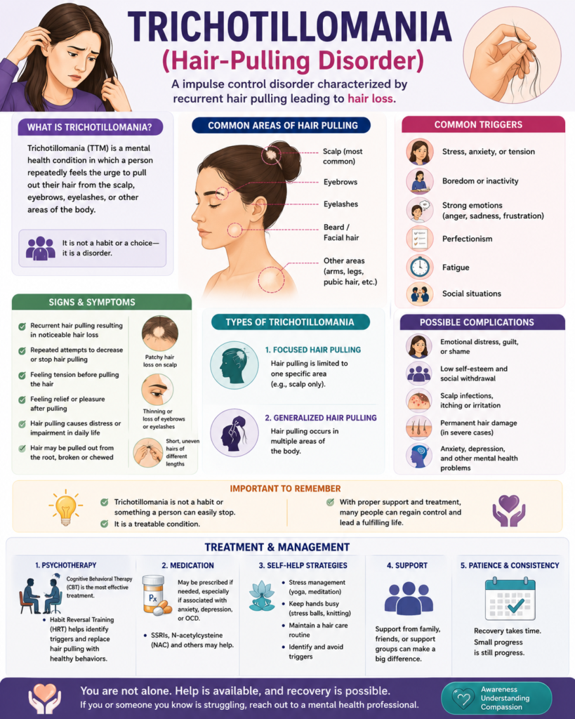 Trichotillomania aka Hair Pulling Disorde