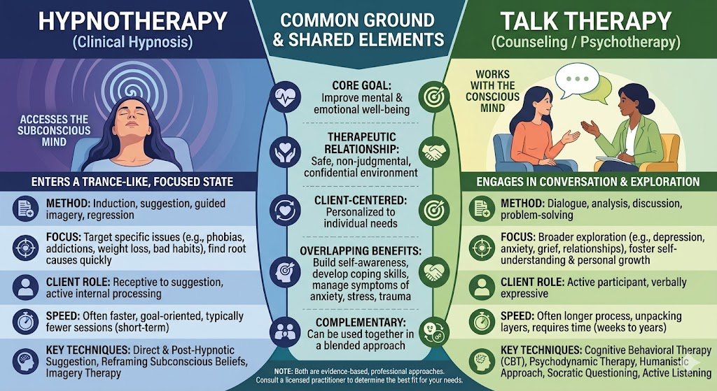 Hypnotheapy vs CBT